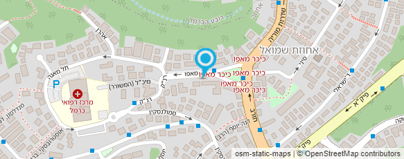 מפת הגעה אל בית הורים ראשוני הכרמל בע"מ