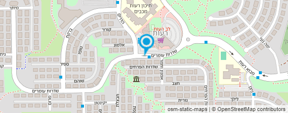 מפת הגעה אל רעות - בית ספר לנהיגה מפת הגעה אל רעות - בית ספר לנהיגה