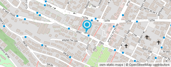 מפת הגעה אל האגודה למען העיוור - חיפה