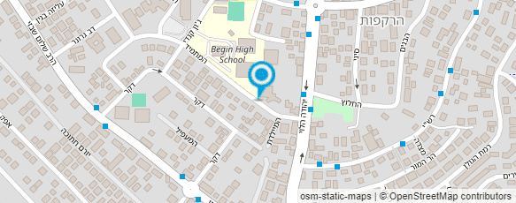 מפת הגעה אל גן צופית