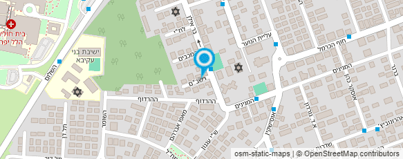 מפת הגעה אל גנון עופרים