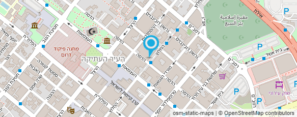 מפת הגעה אל גלידה באר שבע