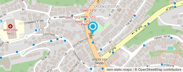 מפת הגעה אל התנועה המסורתית "מוריה בהר הכרמל"