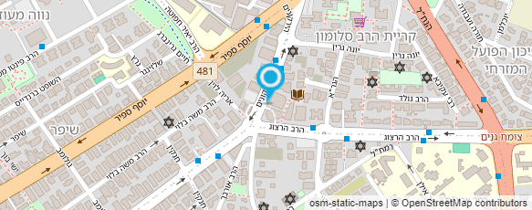 מפת הגעה אל המוסד לבטחון ושמירה בע"מ