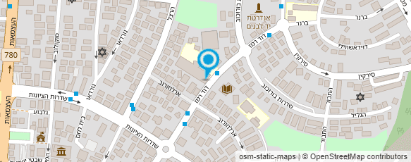 מפת הגעה אל חטיבת ביניים א' ע"ש רוגוזין