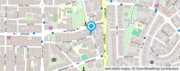 מפת הגעה אל טר-יעל אלון-מעצבת פנים