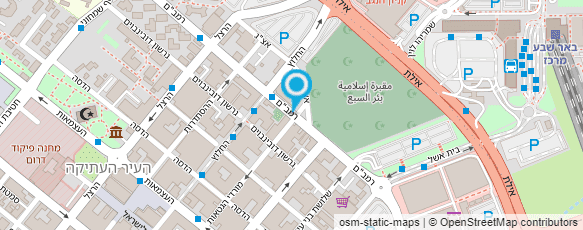 מפת הגעה אל מכללת מרכז הנגב