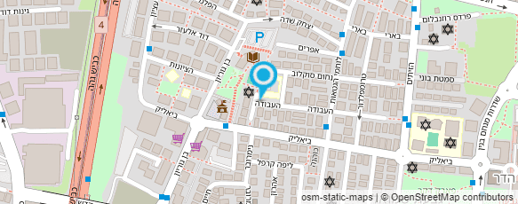 מפת הגעה אל בית ספר אלון-חטיבה צעירה