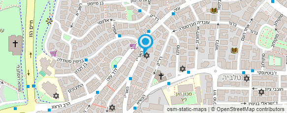 מפת הגעה אל מקוה - טהרה האר"י