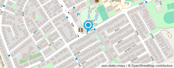 מפת הגעה אל פרופ'  גורמן גבריאל