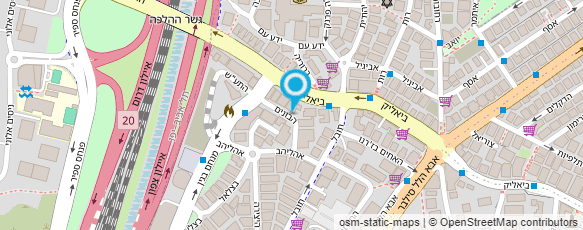 מפת הגעה אל סברינה בלחסן יחסי ציבור