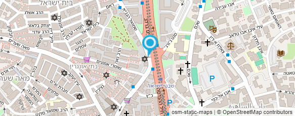 מפת הגעה אל אברהם רוזן שרותי הגברה