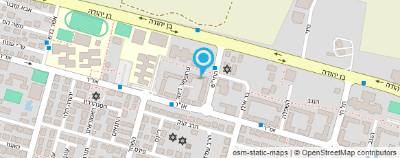 מפת הגעה אל תיכון ע"ש רבין