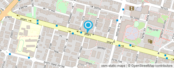 מפת הגעה אל מרפאה 10 - ד"ר יגאל הקסלמן