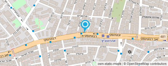 מפת הגעה אל דוד שי חנות ירקות