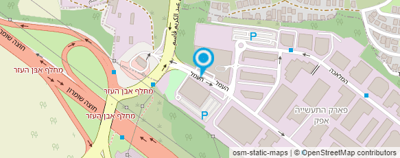 מפת הגעה אל מוניות פארק אפק מפת הגעה אל מוניות פארק אפק