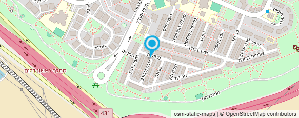 מפת הגעה אל צירט צלי-אדריכלות