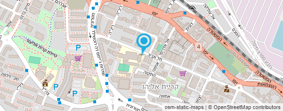 מפת הגעה אל תיכון עירוני א'