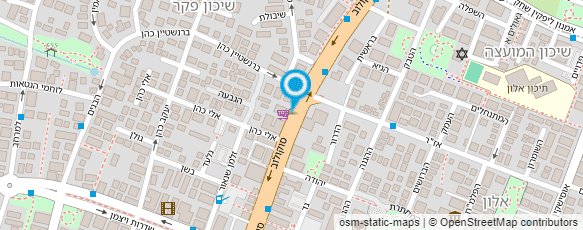 מפת הגעה אל עו"ד יהושע נירית