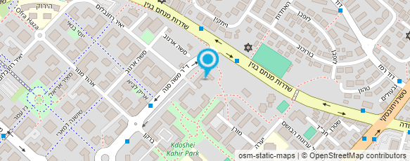 מפת הגעה אל אייל חיניץ - חלון לירושלים