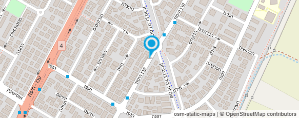 מפת הגעה אל ד"ר רובין אלכס