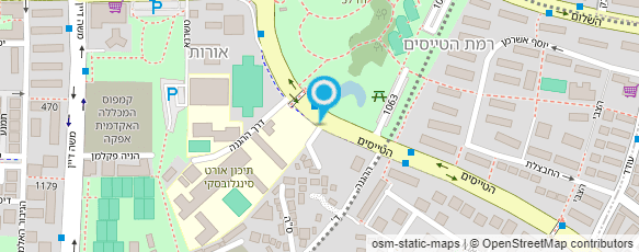 מפת הגעה אל המכללה האקדמית אורט -תל -אביב