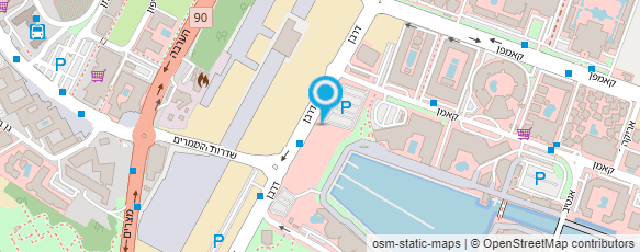 מפת הגעה אל מרכז המידע של ישראל-ים