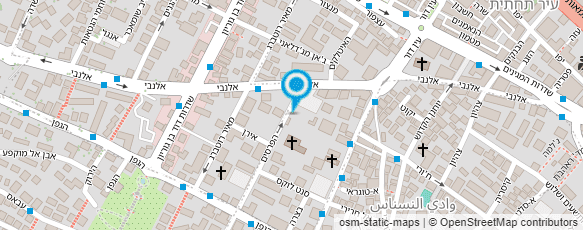 מפת הגעה אל מועצת הקהילה האורתודוקסית הלאומית בחיפה