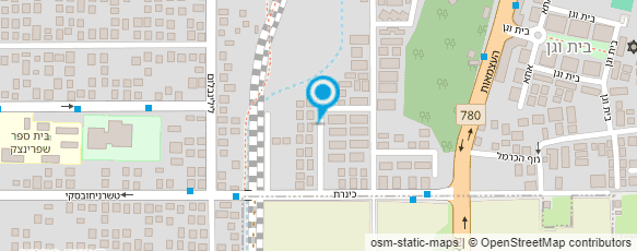 מפת הגעה אל בי"ס לג'ודו - אריה