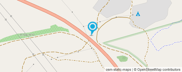 מפת הגעה אל חוות נחל חוורים