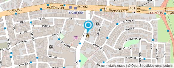 מפת הגעה אל מכון גפן למחקר ולבריאות הלב - פרופ' קליינמן אליעזר