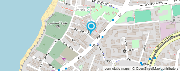 מפת הגעה אל מוקד יפו שמירה ואבטחה