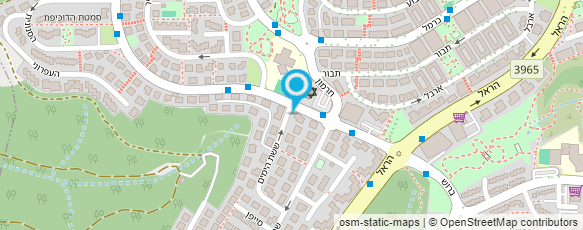 מפת הגעה אל מרכז יוגה - עודד אלישיב