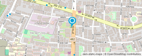 מפת הגעה אל מוניות עסיס