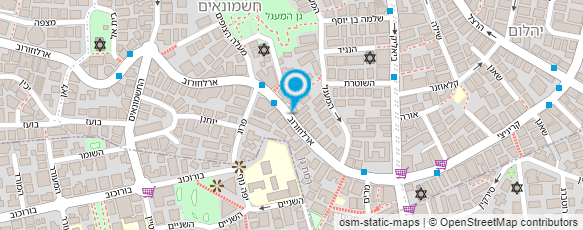 מפת הגעה אל עו"ד סקץ' שירלי