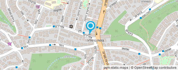 מפת הגעה אל דראגסטור כרמל-ה