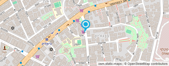 מפת הגעה אל ארגון בעלי יחידות הנופש בישראל