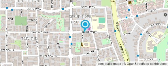 מפת הגעה אל ברנשטיין יעקב - סטודיו לפיסול