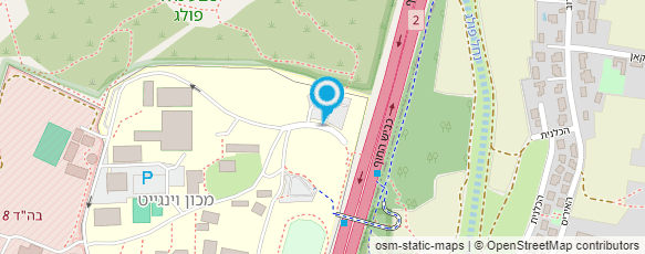 מפת הגעה אל כייף פארק וינגייט