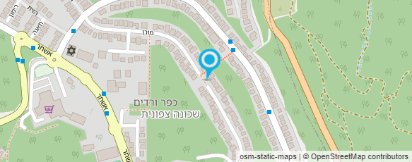 מפת הגעה אל רותי עיצוב ותכנון גינות