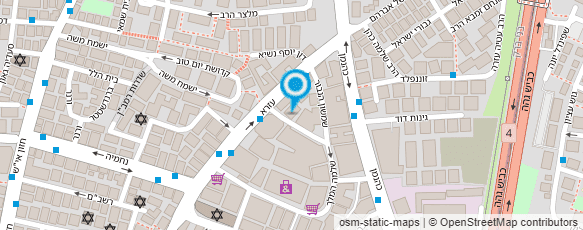 מפת הגעה אל מוסדות אור גאון