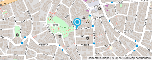 מפת הגעה אל רכז רב שירותים לעיוורים