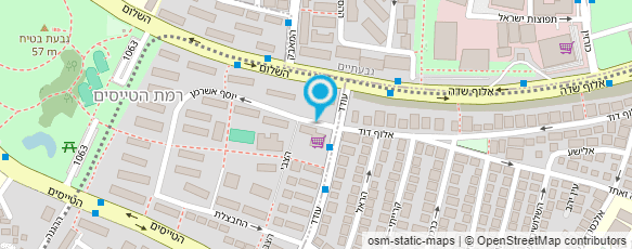 מפת הגעה אל מכבסת כחול לבן