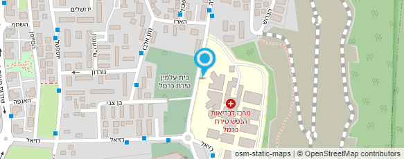 מפת הגעה אל המרכז לבריאות הנפש