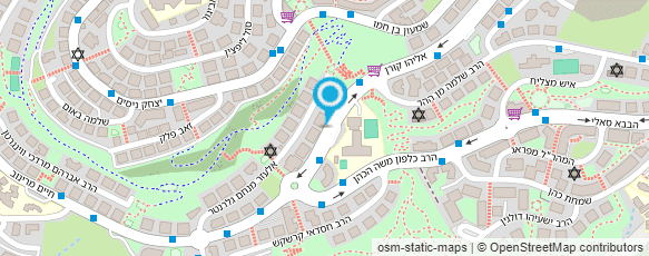 מפת הגעה אל גינות ירושלים