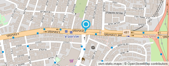 מפת הגעה אל עו"ד פרדלסקי יצחק