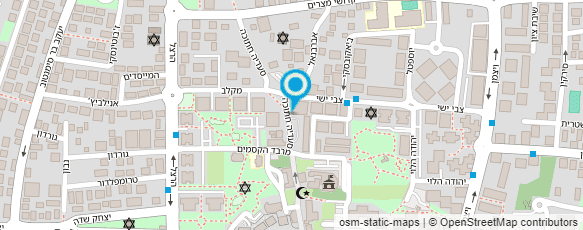 מפת הגעה אל אטליז עזר