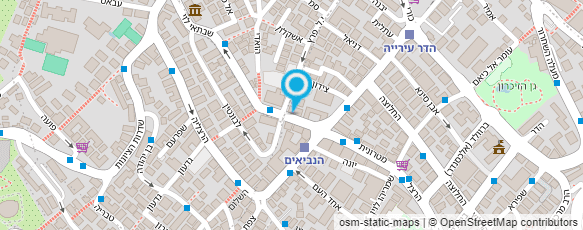 מפת הגעה אל אזורים שופ סניף חיפה בע"מ