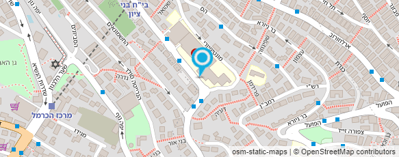 מפת הגעה אל מרכז רפואי בני ציון