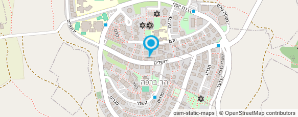 מפת הגעה אל מכון הספרים - הר ברכה